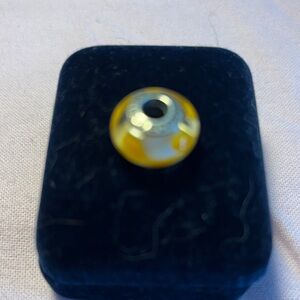 Pandora Yellow and Silver Charm Bracelet